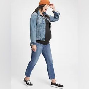 Gap Maternity True Waistband Cheeky Straight Jeans